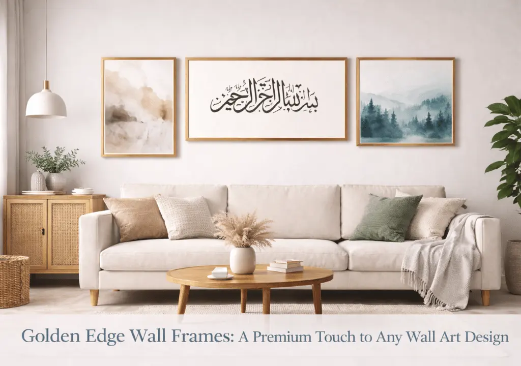 Golden-Edge-Frame-A-Premium -ouch to Any-Wall-Art-Design